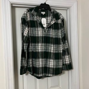 Dark green flannel!